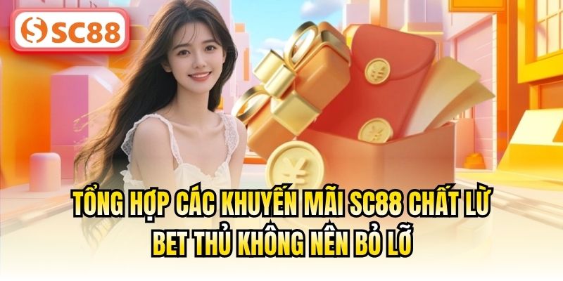 Tổng hợp các khuyến mãi SC88 chất lừ bet thủ không nên bỏ lỡ